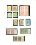 Stamp of Indian States » Indore 1904-20 issue group of imperfs and proofs on an album page