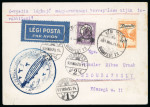 Stamp of Aerophilately » Zeppelins 1931,  Zeppelin card Budapest to Szombathely franked