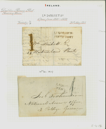 Stamp of Ireland » Postal History (Arranged alphabetically by County) Dublin - City: 1811-46 Attractive assembly of various