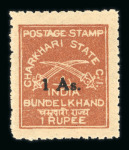 Stamp of Indian States » Charkhari 1939-40 Surcharge mint set of three, very fine