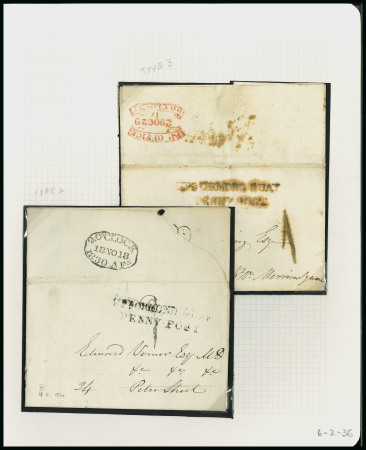 Stamp of Ireland » Postal History (Arranged alphabetically by County) Dublin - City: 1811-30 Attractive assembly of various