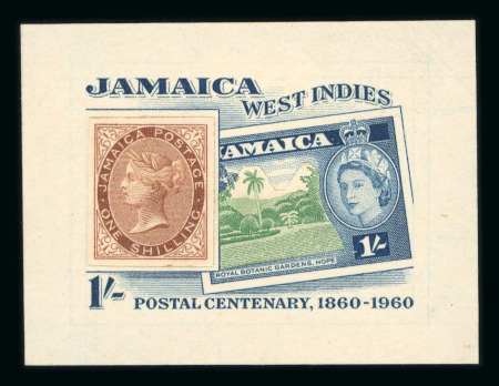 Stamp of Jamaica 1960  Stamp Centenary 1/-, a very rare mock-up essay