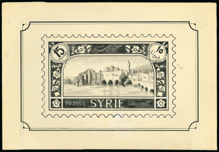 Stamp of Syria » Syria French Mandate - 1923-1936 Syrie Française : 1930, sur papier cartonné dessin