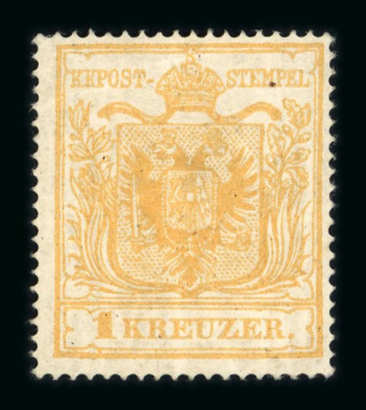 Stamp of Austria » 1850 Issue Austria Österreich 1850 1Kr Versuchszähnung + Begleitstück Papierblättchen m. Zhng.