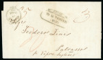 Stamp of Ionian Islands » 	British Protectorate » Crown Circle Handstamps (S.G. CC1 - CC4) Ionian Islands Paid At Corfu crown circle 1850entire