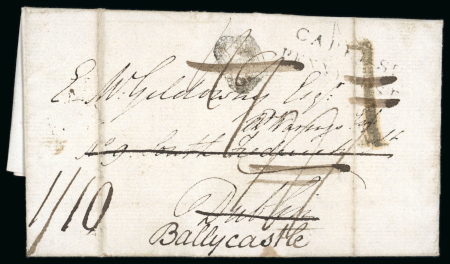 Stamp of Ireland » Postal History (Arranged alphabetically by County) Dublin - Capel Street: 1811 Folded entire from London