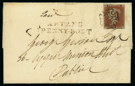 Stamp of Ireland » Postal History (Arranged alphabetically by County) Dublin - Artane: 1835 (24.3) Folded entire from Artane