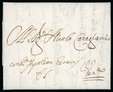 Stamp of Ionian Islands » Venetian Republic Ionian Islands 1712 and 1721 entires to Venice