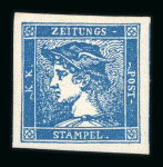 Stamp of Austria » Newspaper Stamps 1851 Austria Österreich 1851 Zeitungsm. Blauer Merkur II dunkelblau