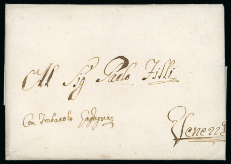 Stamp of Ionian Islands » Venetian Republic Ionian Islands 1783-85 2 entires Corfu to Venice