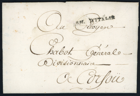 Stamp of Ionian Islands » Postal History Ionian Islands French Republican Rule 1797 entire