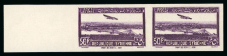Stamp of Syria » Syria Autonomous Republic - 1934-1958 Syrie Française : 1940, PA Y&T n° 87-93 en paires non