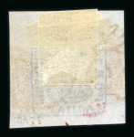 Stamp of Romania » 1858 (1st Nov.) - 1861 Moldavia - Handstruck at Jassy - Imperforate 40 parale blue on bluish paper, cancelled  FRANCO BERLAD in red