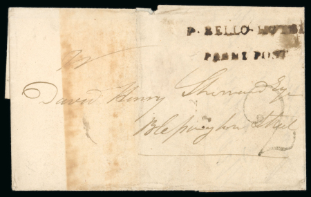 Stamp of Ireland » Postal History (Arranged alphabetically by County) Dublin - Portobello: 1822 (3.5) Folded letter sheet