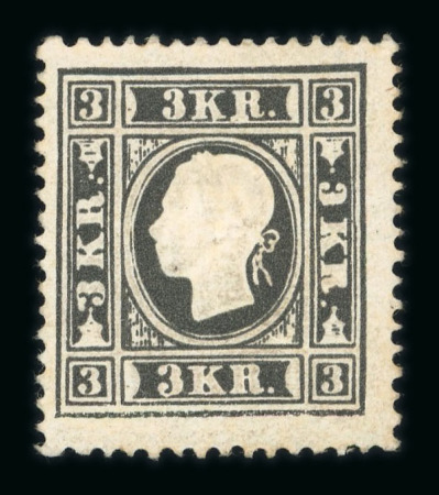 Stamp of Austria » 1858 Issue Austria Österreich 1850 3Kr Ty Iay