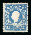 Stamp of Austria » 1858 Issue Austria Österreich 1858 15Kr Ty I