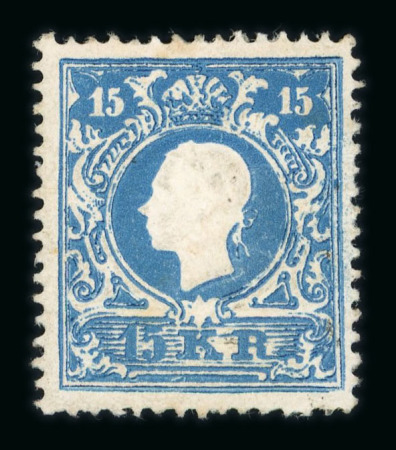 Stamp of Austria » 1858 Issue Austria Österreich 1858 15Kr Ty I