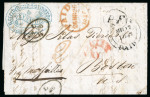 Stamp of Ionian Islands » 	British Protectorate » Stampless mail Ionian Islands 1846 entire Zante to Boston, USA