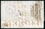 Stamp of Ionian Islands » 	British Protectorate » Stampless mail Ionian Islands 1846 entire Zante to Boston, USA
