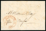 Stamp of Ionian Islands » 	British Protectorate » Inter Island Mail Ionian Islands 1818  entire Isole Di Zante to Corfu