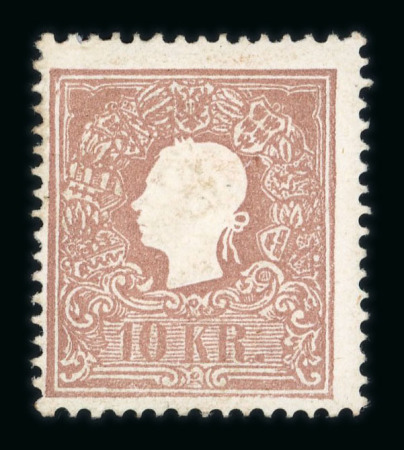 Stamp of Austria » 1858 Issue Austria Österreich 1859 10Kr Ty II