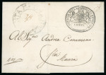 Stamp of Ionian Islands » 	British Protectorate » Inter Island Mail Ionian Islands 1825 Corfu to Santa Maura outer letter sheet