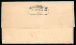 Stamp of Ionian Islands » 	British Protectorate » Inter Island Mail Ionian Islands 1837 registered Santa Maura to Corfu entire