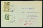 Stamp of Syria » Syria French Occupation Post Offices - 1919-22 Syrie Française : 1921, deux belles lettres Alep pour