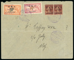 Stamp of Syria » Syria French Occupation Post Offices - 1919-22 Syrie Française : 1921, lettre au départ d'Alexandrette