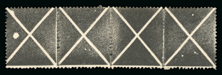 Stamp of Austria » 1858 Issue Austria Österreich 1858 Schwarzer Andreaskreuz Streifen