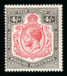 Stamp of Nyasaland Nyasaland 1891-1935 mint collection on stocksheets with the earlier issues