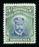 Stamp of Rhodesia 1913-24 Admirals mint range on stocksheets