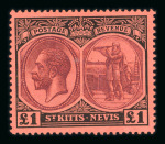 Stamp of St. Kitts-Nevis St. Kitts-Nevis 1870-1935 mint collection on stocksheets