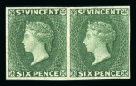 Stamp of St. Vincent St. Vincent 1861-1935 mint collection on stocksheets
