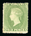 Stamp of St. Vincent St. Vincent 1861-1935 mint collection on stocksheets