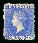 Stamp of St. Vincent St. Vincent 1861-1935 mint collection on stocksheets