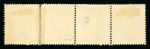 Stamp of Austria » 1858 Issue Austria Österreich 1859 Kl. blaues Andreaskr. 4er Streifen