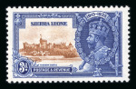 Stamp of Sierra Leone 1859-1935 mint collection on stock sheets