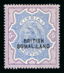 Stamp of Somaliland Protectorate Somaliland 1903-35 mint range of issues on stock sheet