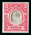 Stamp of Montserrat Montserrat 1876-1935 range of mint material on double sided stock sheet