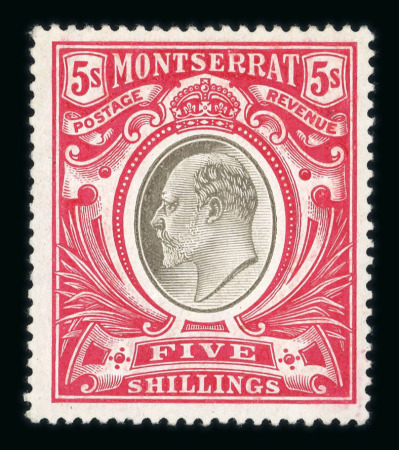 Stamp of Montserrat Montserrat 1876-1935 range of mint material on double sided stock sheet