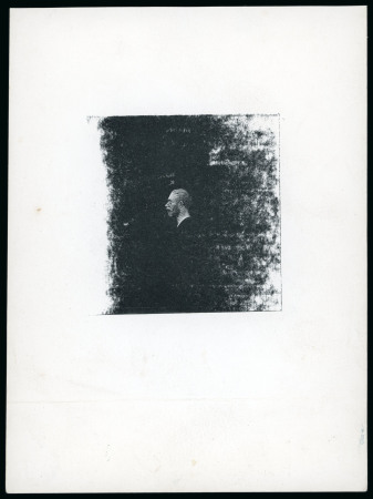 Stamp of Great Britain » King George V » 1912-24 Profile Head Issues 1912 Medal head, uncleared proof in black without background