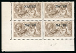 Stamp of Nauru Nauru 1916-35 mint range on double sided stock sheet