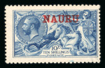 Stamp of Nauru Nauru 1916-35 mint range on double sided stock sheet