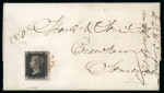 Stamp of Great Britain » 1840 1d Black and 1d Red plates 1a to 11 1840 1d. black, GL, Pl. 5, with just touched to very