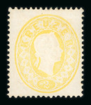 Stamp of Austria » 1860 Issue Austria Österreich 1860-61. 2Kr gelb