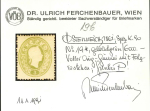 Stamp of Austria » 1860 Issue Austria Österreich 1860-61 3kr gelbl'grün
