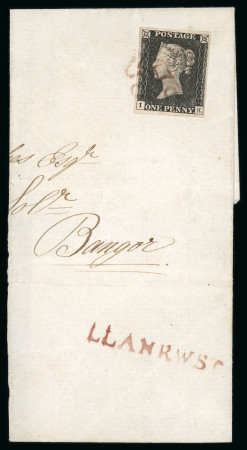 Stamp of Great Britain » 1840 1d Black and 1d Red plates 1a to 11 1840 1d. black, IK, Pl. 2, good margins all round,