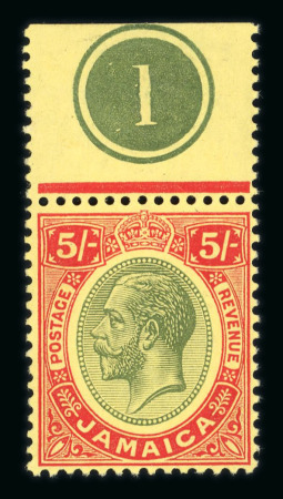 Stamp of Jamaica Jamaica 1870-1935 mint collection on stock sheets