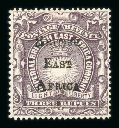 Stamp of Kenya, Uganda and Tanganyika » British East Africa BEA 1890-97 small mint range on stock sheet